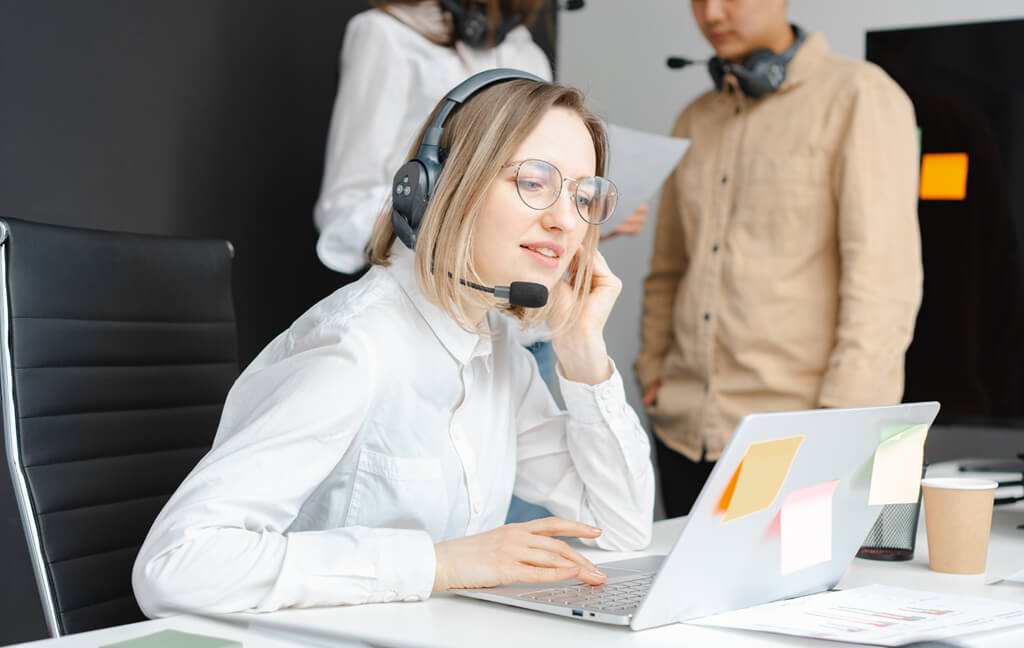 Technology professional at work